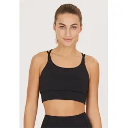Sport-BH ATHLECIA "Elli", Damen, Gr. XS, schwarz, 100% Polyester, unifarben, BHs Sport-BH, mit feuchtigkeitsregulierenden Eigenschaften