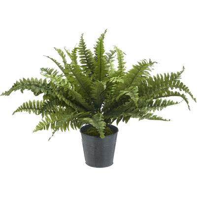 Kunstpflanze CREATIV GREEN "Bostonfarn", grün, H:60cm Ø:70cm, Kunststoff, Kunstpflanzen, Kunstpflanze, mit zahlreichen Farnwedeln