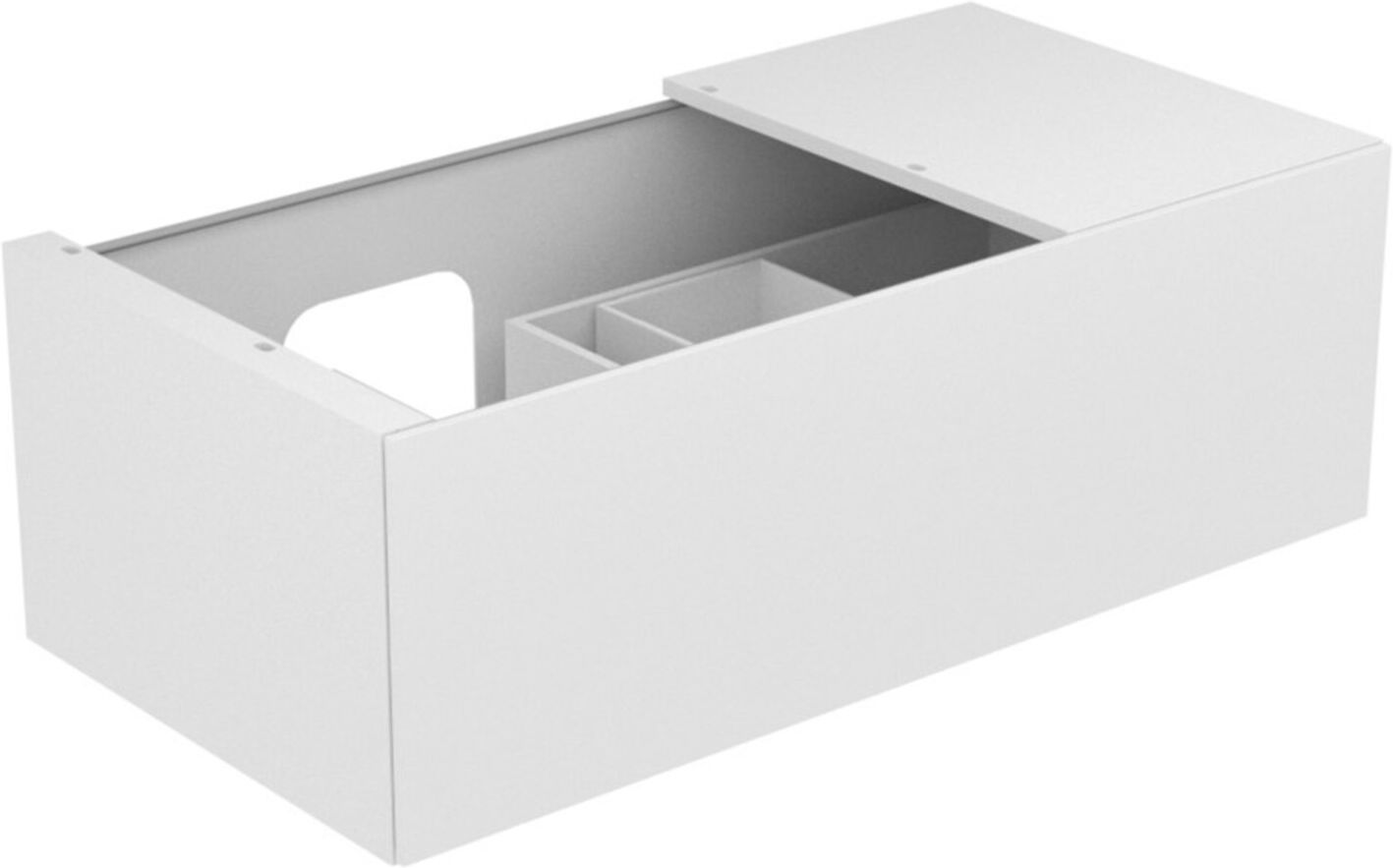Keuco Waschtischunterschrank Edition 11 105x35x53,5cm, Strukturlack Weiß (31153380000)
