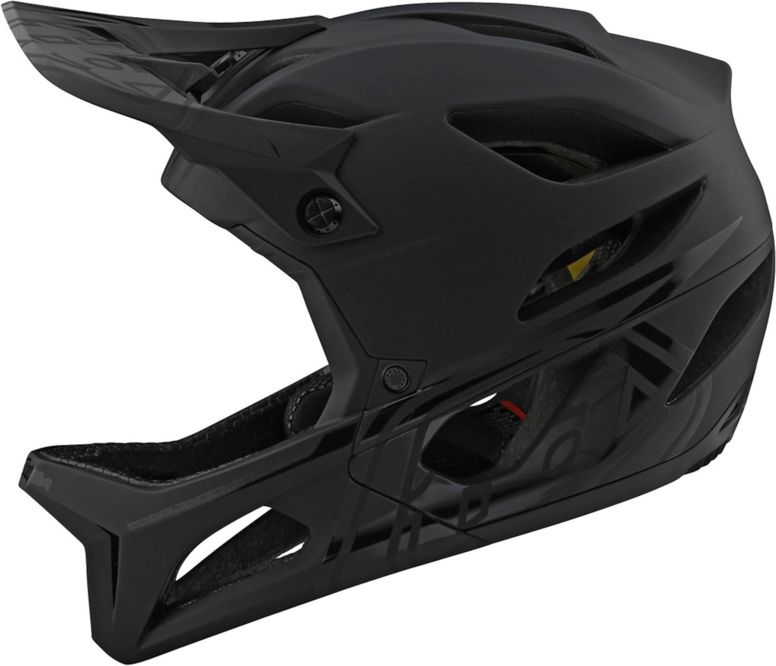 Troy Lee Designs Fullface Helm Stage , Stealth Midnight - Schwarz, XL/XXL