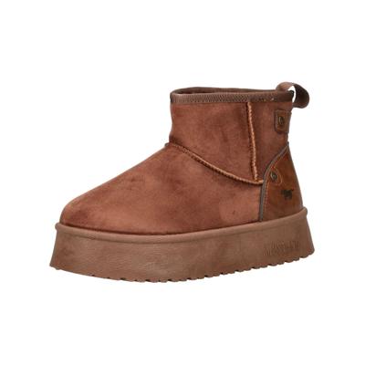 Stiefelette MUSTANG SHOES "Mustang Shoes Stiefelette Veloursleder/Textil", Damen, Gr. 39, Textil, braun, Textil, Veloursleder, Schuhe Stiefelette