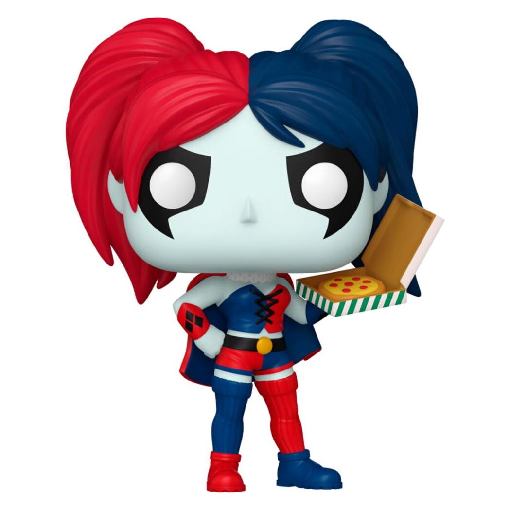 Funko DC Comics: Harley Quinn Takeover POP! Heroes Vinyl Figur Harley with Pizza 9 cm (OC65615)