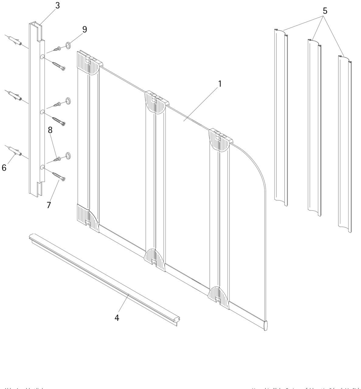 HSK Duschkabinenbau KG HSK Ersatzteile Dichtungssatz (01-Alu Silber-matt), Set, E160144-01 E160144-01