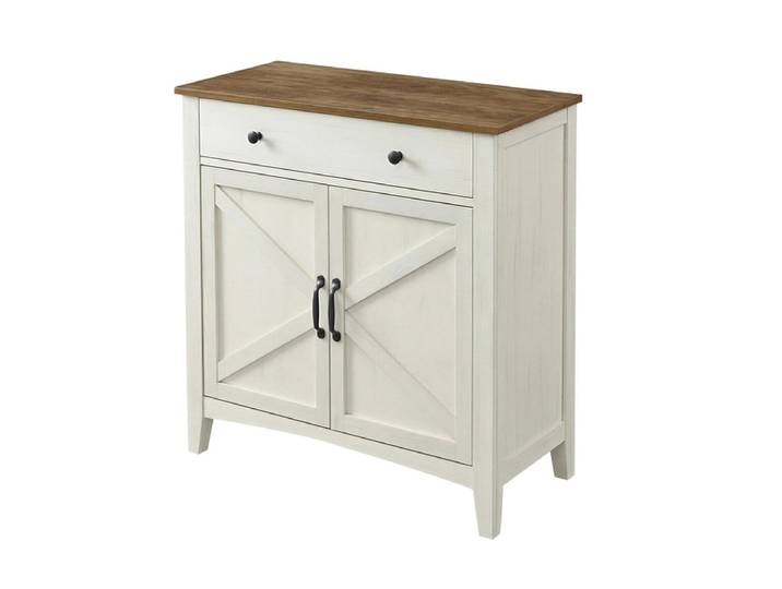 Kommode SONGMICS SADY 2 Türen 1 Schublade 40x80x80cm weiss weiss