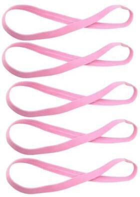 Uplift Picks 5 Pack Non Slip Sports Headbands For Running And Yoga pink (5 Pcs)