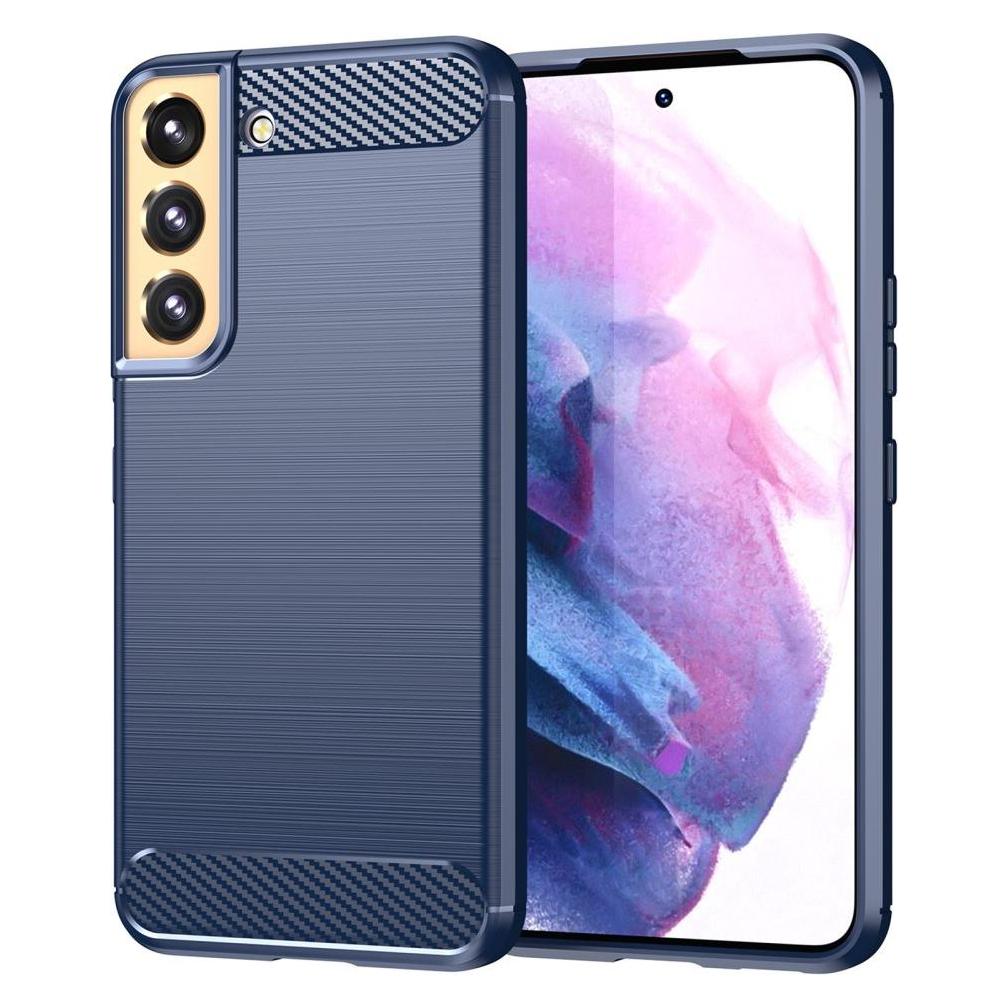 Cover-Discount Galaxy S22+ - Metall Carbon Look Hülle blau (Samsung Galaxy S22+) (101242973D)