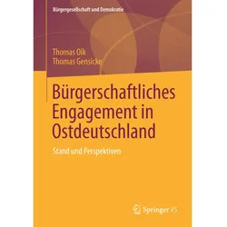 Bürgerschaftliches Engagement in Ostdeutschland, Fachbücher von Thomas Olk, Thomas Gensicke