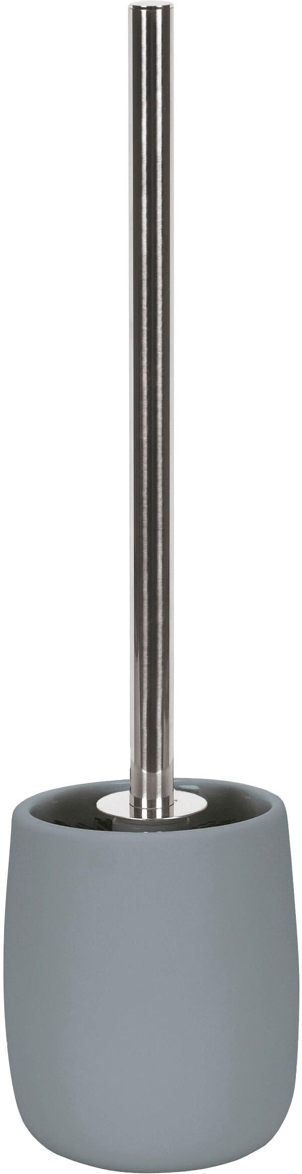 WC-Garnitur KLEINE WOLKE "Eclipse", beige (nebel), B:10,3cm H:41,5cm L:10,3cm, Steinzeug, Reinigungsbürsten, WC-Garnitur nebel Einheitsgröße
