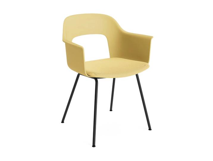 HAY Layout Armchair 211 Armstuhl Relate 431-biscotti-schwarzlackierter Stahl