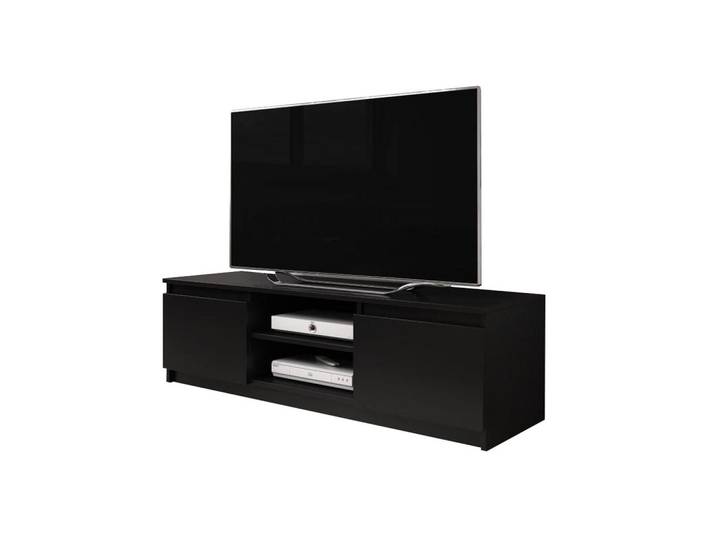 Feldmann-Wohnen Lowboard Dingo Schwarz Graphit 120 / 38 / 35,5cm, Rechteckig, 120x35.5x38 cm, Wohnzimmer, TV Möbel, Lowboards, Lowboards stehend