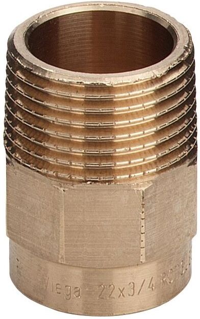 Viega Übergangsnippel 102661 35 mm x R 1 1/4, Rotguss