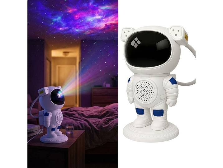 Sternenhimmel Projektor Astronaut mit Bluetooth Lautsprecher