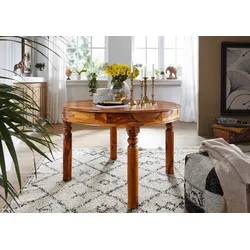 Esstisch rund Akazie 100x100x76 honig lackiert OXFORD #0331