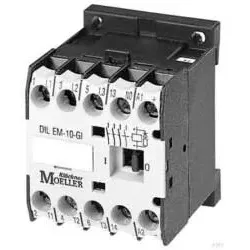 Eaton 051645 Leistungsschütz, 220 V DC, 3-polig, 380 V 400 V, 3 kW, Kontaktbestückung Ö = Öffner= 1 Ö, Schraubklemmen, Gleichstrombetätigung  - 5 Stück
