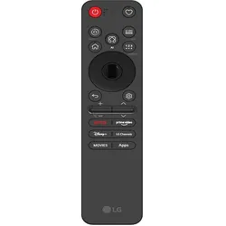 LG Magic Remote 2026 ohne Ziffernblock (Gerätespezifische Fernbedienung, Infrarot), Fernbedienung, Schwarz