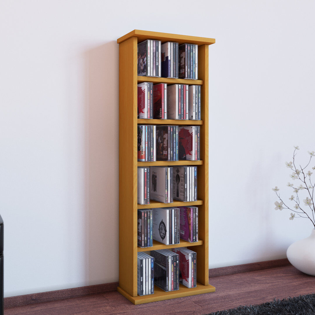 17 Stories 91.5 cm H Multimedia Storage Tan 91.5cm H X 31cm W X 18cm D