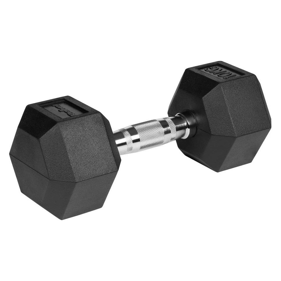 Rebel Gummierte Hanteln aus Gusseisen Hex Active (2 x 10 kg) (RBA-2325-10)