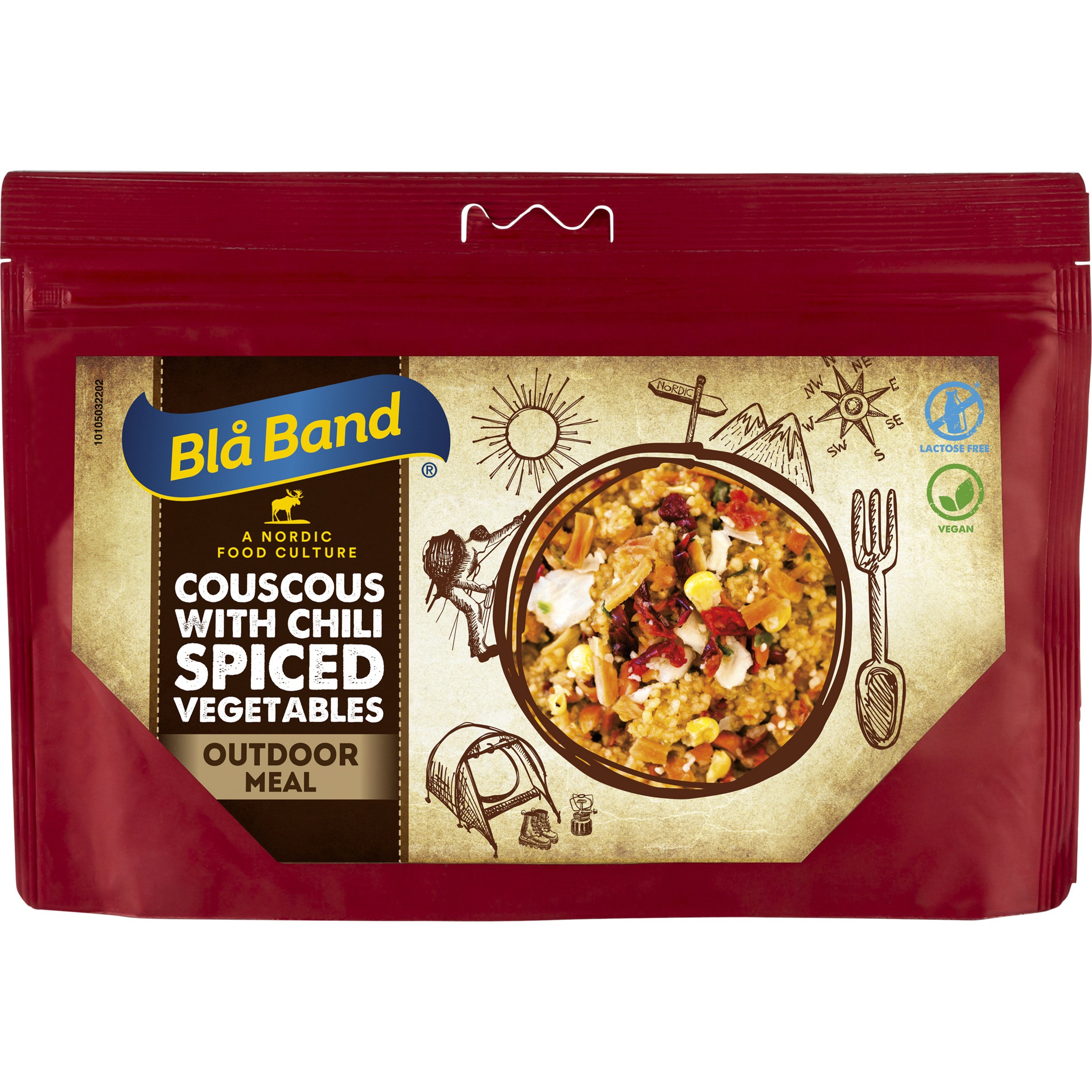 Blå Band Coucous mit Chili und Gemüse Trekkingnahrung rot Größe 151g