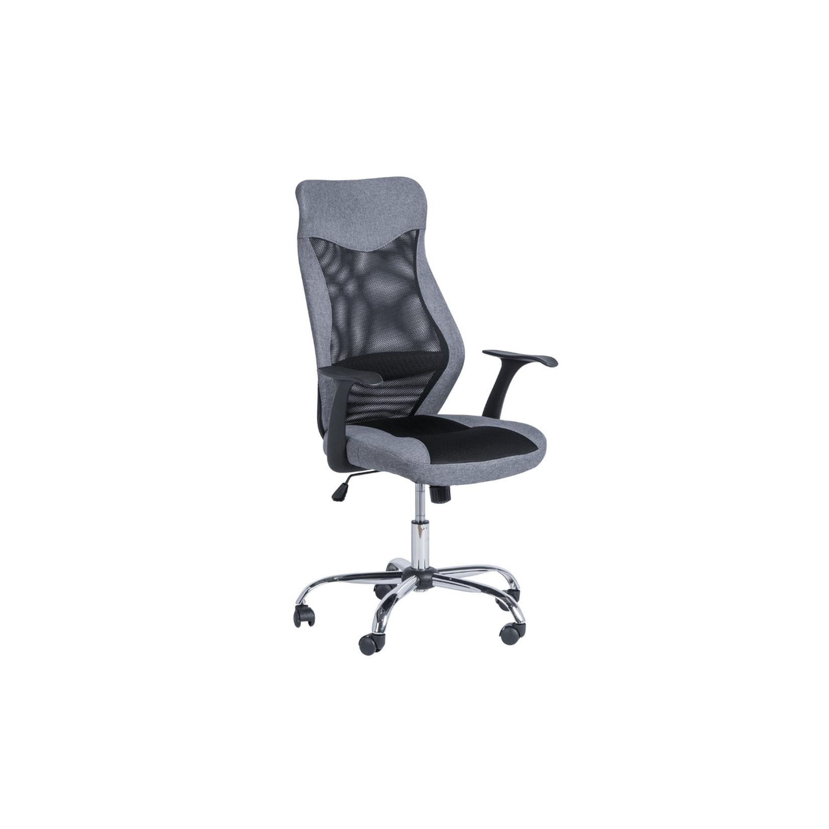 Carmen 7528 Chefsessel mit Netzrücken – Grau