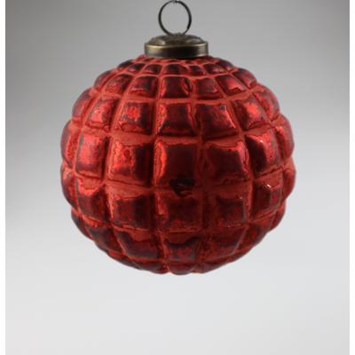 Weihnachtsbaumkugel AM DESIGN "aus Glas, Ø 10 cm", rot, Ø:10cm, Glas, Weihnachtsbaumkugeln, 4er Set