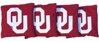 Skip's Garage Oklahoma Sooner Crimson Cornhole Bags