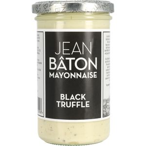 Jean-Baton Mayonnaise Black Truffle, glutenfrei, aus Freilandeiern, im Glas, 245 ml