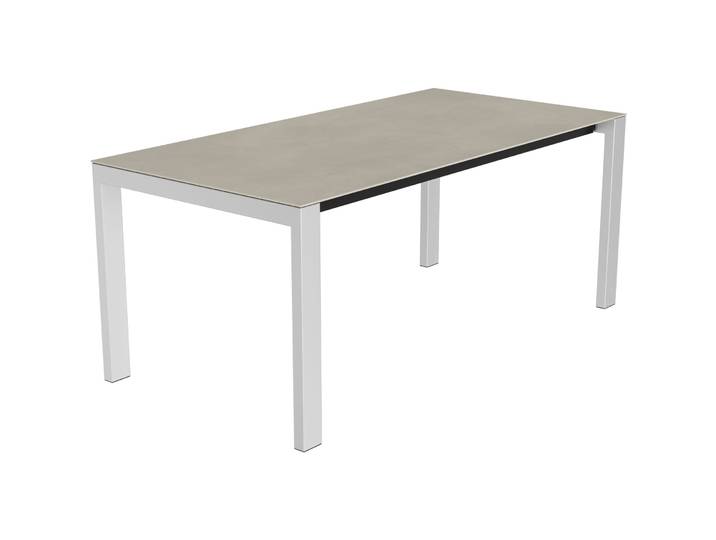 Gartentisch Panama Edelstahl gebürstet / Grigio Keramik/Edelstahl B 180 T 90 cm - Möbel Konfigurator: Traummöbel individuell zusammenstellen