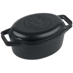 Dutch Oven Induktion Gusseisen Eingebrannte 31cm Topf Brot Backen 5,7L PTFE Frei, Victoria, 38847