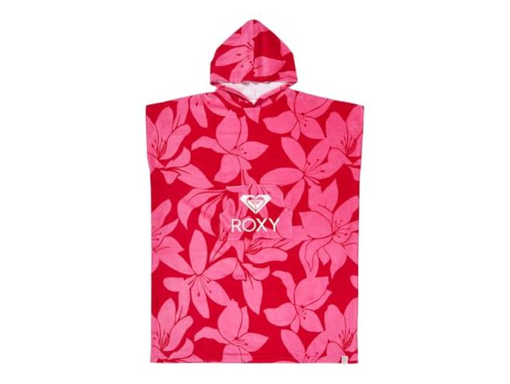 Roxy Stay Magical Printed - Poncho Handtuch - Frauen - One Size - Rot.