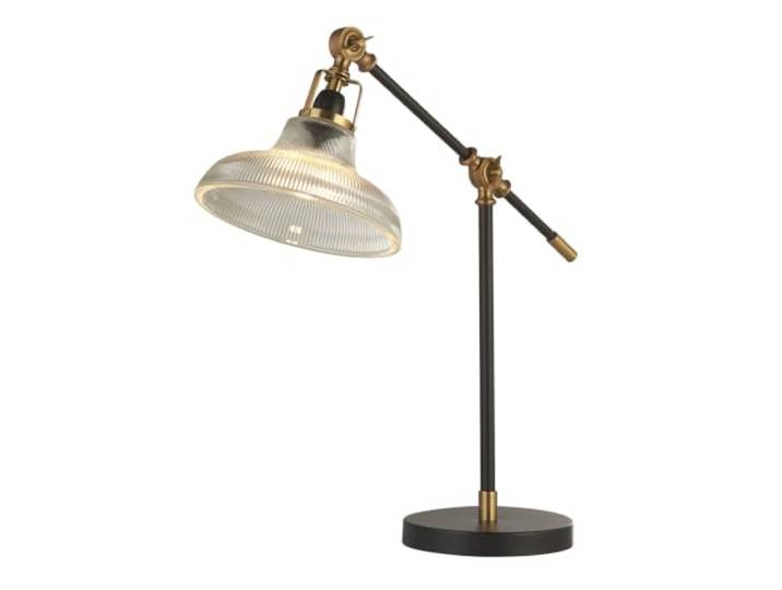 Berwick Moderne Bureaulamp Staal Zwart Goud 1 Licht E14