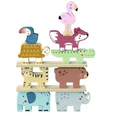 Tooky Toy: Holz-Turmbauspiel – Savanne