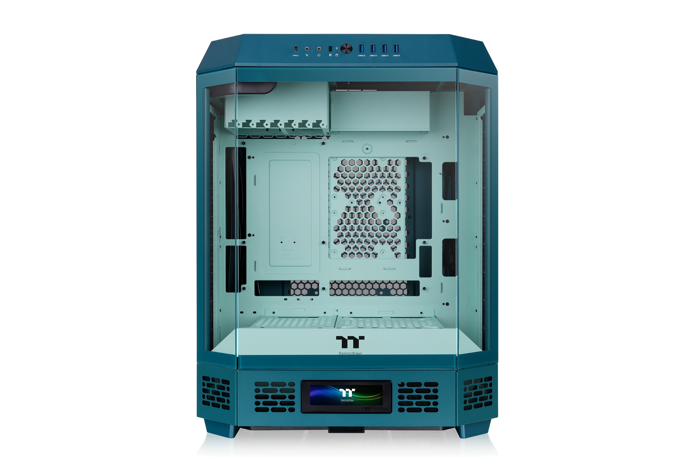 THERMALTAKE The Tower 600 Mid Tower ATX Gehäuse Sichtfenster Transformative Teal CA-1Z1-00MTWN-00