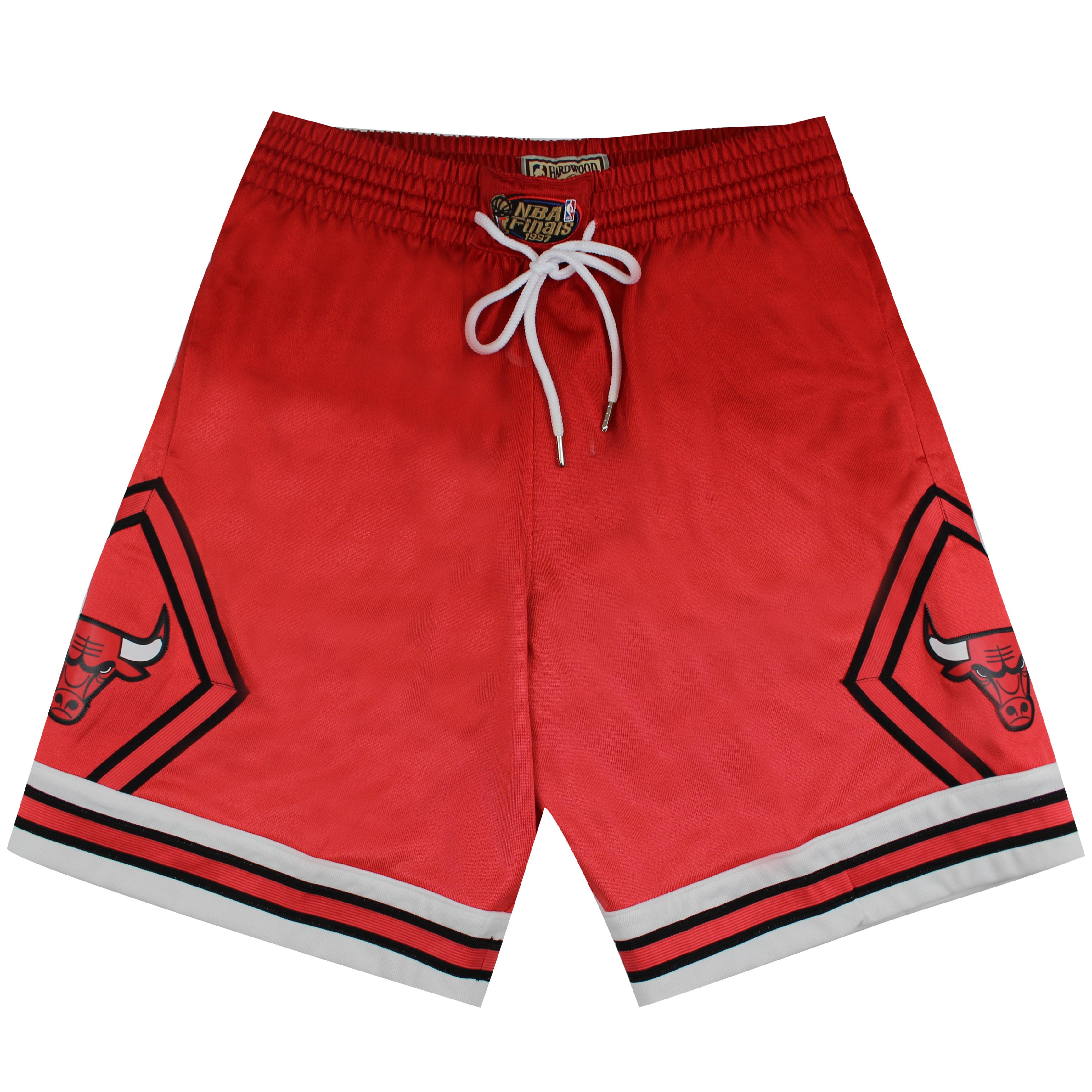 Mitchell & Ness Chicago Bulls Mens Red Shorts