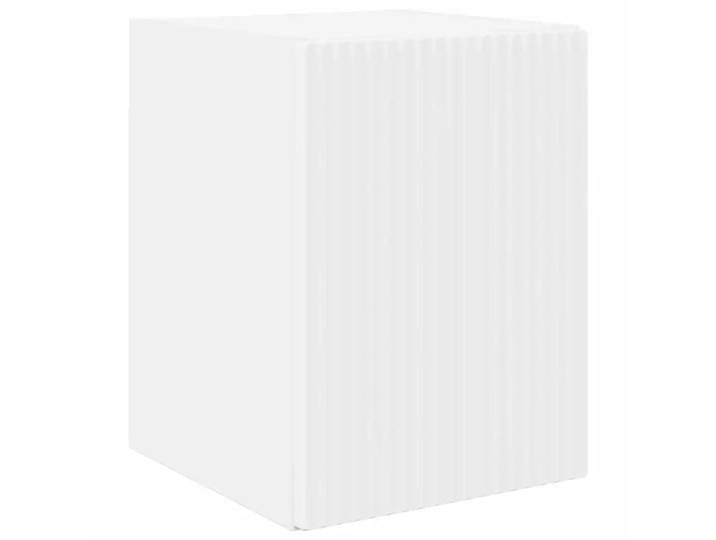 Meuble tv mural minimaliste 30 x 31 x 40 cm bois blanche
