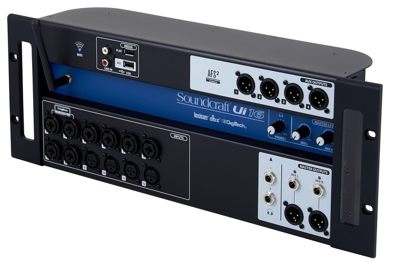 Soundcraft Ui16 Bag Bundle nero