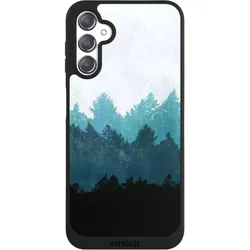 Nivocase Handyhülle für Samsung Galaxy A14 5G Hülle NIVOpure Case Schwarz Abstrakt Baum Wald (Samsung Galaxy A14 5G), Smartphone Hülle, Schwarz