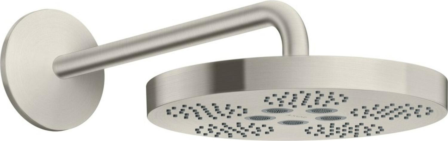 Axor ONE Douchekop met douchearm, 1 straal, roestvrijstalen look, 280 mm