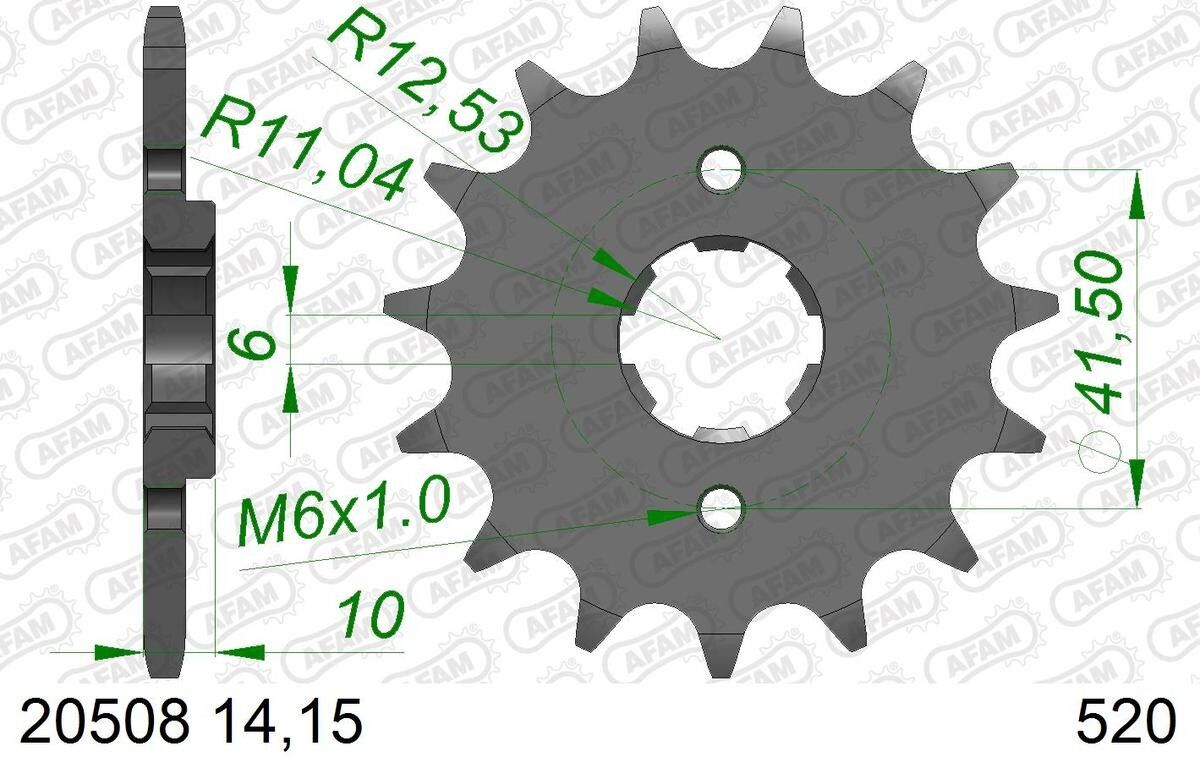 AFAM 20508-14 Chain Pinion