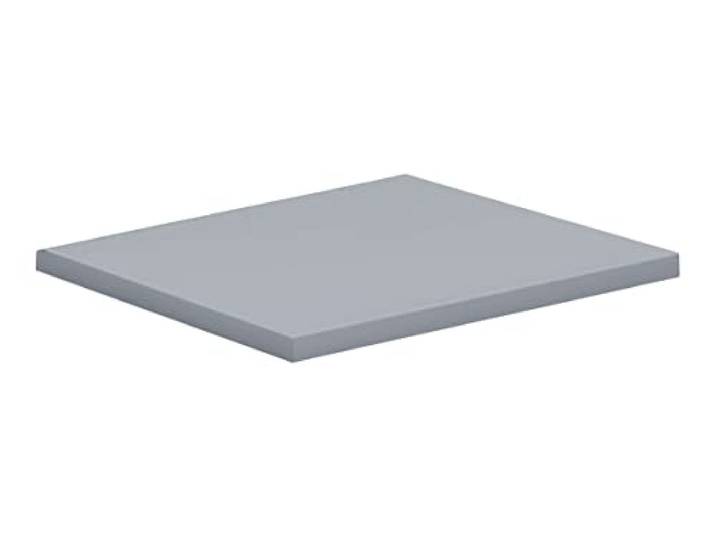 VCM Eckplatte Grau 50x50x2 cm für Lona Schreibtische als Anbauplatte Erweiterung für den Lona-Schreibtisch - Büro und Arbeitszimmer - Homeoffice-Nutzer - Holzwerkstoff, passend zur Serie