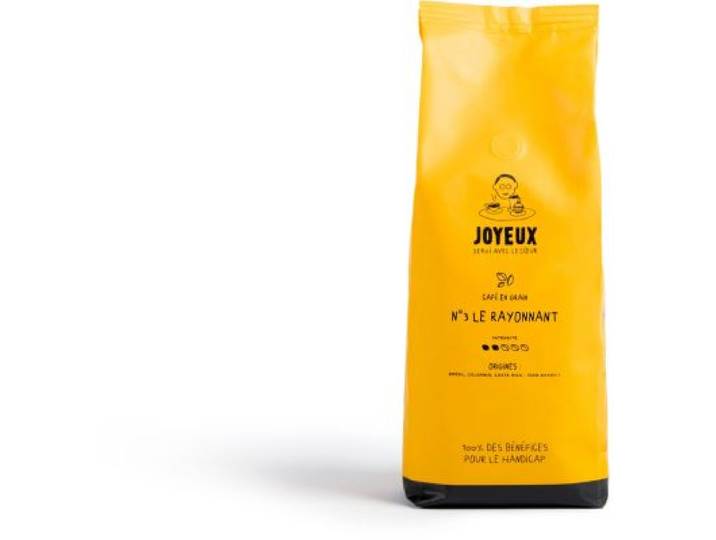 Cafe Joyeux - Café En Grain 1kg Le Rayonnant - Intensité 2