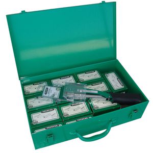 Prebena Hammertacker HFPF09, Kraftpaket Set, für 6-9 mm Flachdrahtklammern, mit 60.000 Klammer