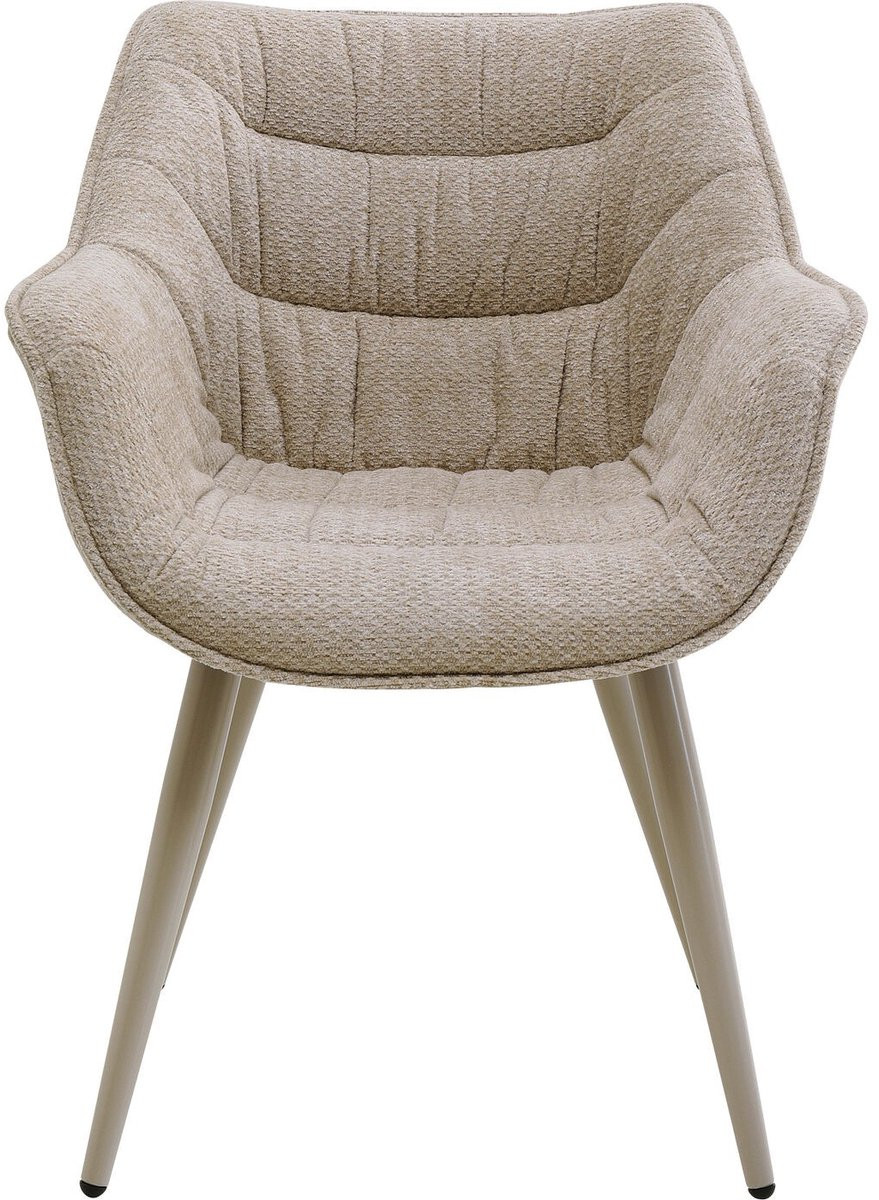 Kare Design Thelma stoel met armleuningen beige
