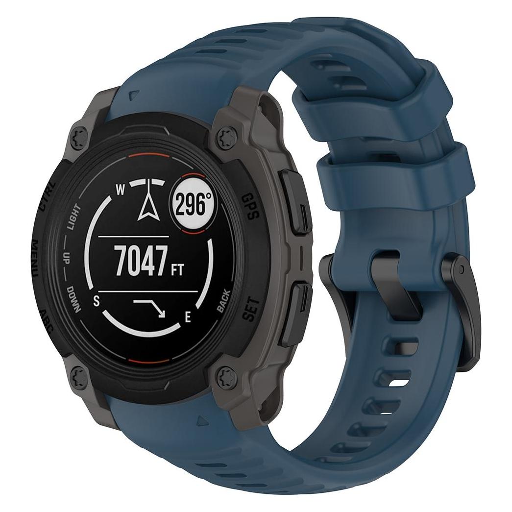 Techsuit - Watchband 22mm (W076) - Garmin Instinct E 40mm - Navy Blue (Polycarbonat, Silicone) (57933910)