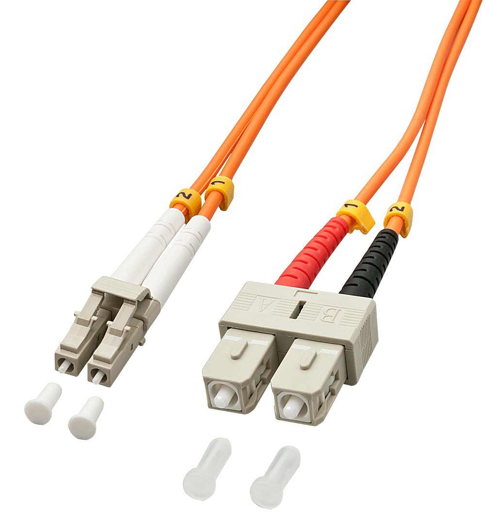 Lindy 46991 LWL-duplexkabel LC/SC OM2 Multimode Oranje 2m