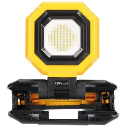 LED Akku Arbeitsleuchte, mit Gerüstklemme
