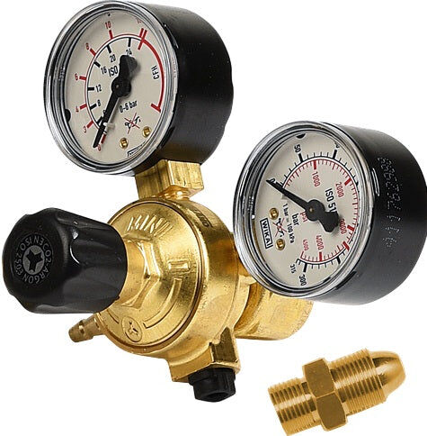 Helvi 22905090K Riduttore di pressione ECO mini CO2 + Adattatore per bombole Argon CO2