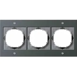Gira TX_44 Rahmen, 3f, anthrazit, Kunststoff, Unterputzmontage, Thermoplast, 021367