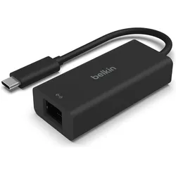 Belkin Usb 4 to RJ-45 (USB-C, RJ45 2.5 Gigabit Ethernet (1x)), Netzwerk Adapter, Schwarz