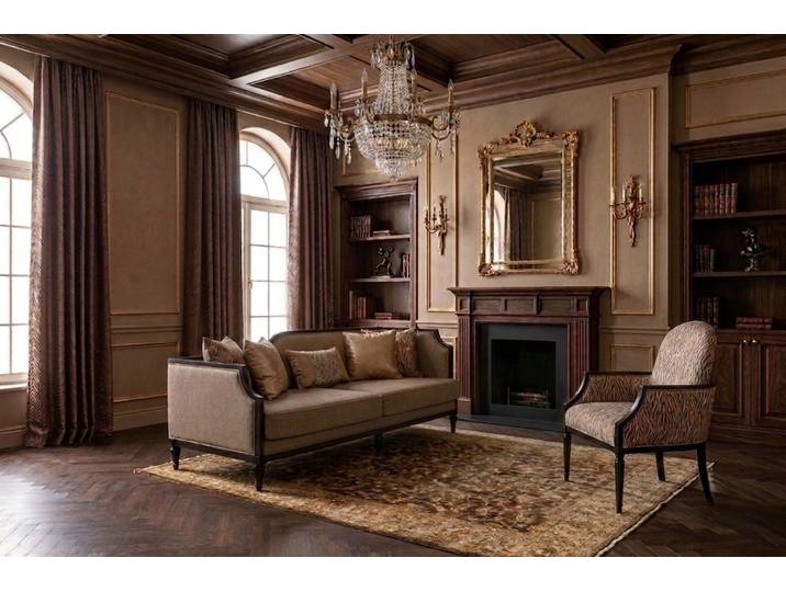 JVmoebel Polstergarnitur Edles Wohnen Sofa Sessel Wohnraum Design Elegant Modern Holzstoff, (2-tlg), Made in Europa