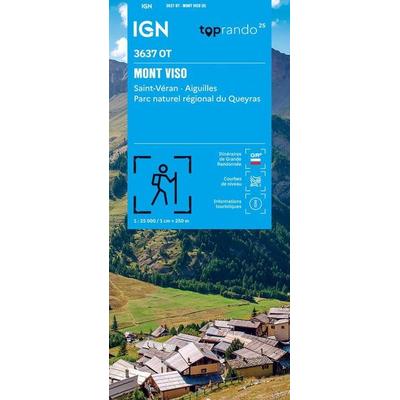 3637OT Mont Viso - Saint-Véran - Aiguilles - Pnr Du Queyras, Karte von Collectif Ign, IGN Frankreich, 978-2-7585-5951-1